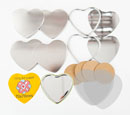 Heart 70x76mm Pocket Mirror