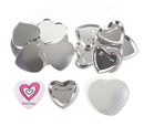 52x57mm Heart Pin Button