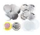 Octagonal 58x58mm Pin Button