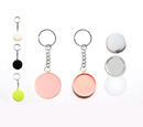 Single Side Keychain with Button