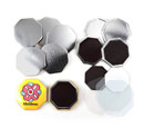 Octagonal Rubber Magnet Button