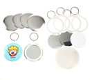 58mm Plastic Mirror Keychain